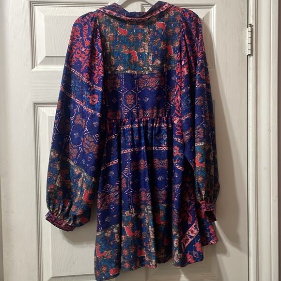Raga Long Sleeve Boho Mini Dress - Picture 3 of 4
